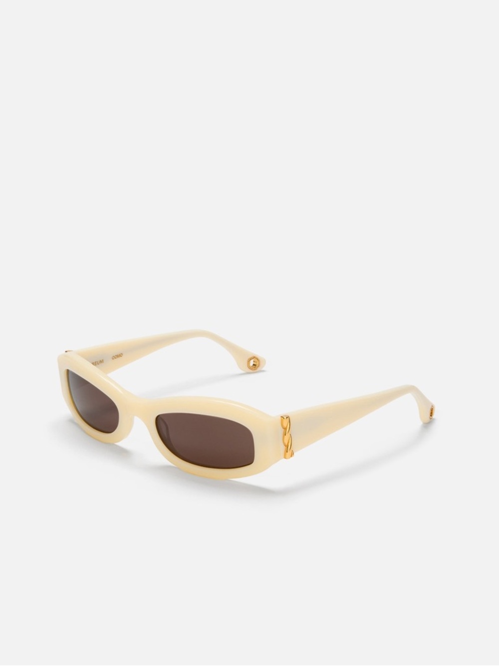 Como Twisted Acetate Oval Sunglasses